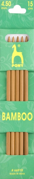 Pony Nadeln Nadelspiel Bamboo, Gr. 4.5, #66910