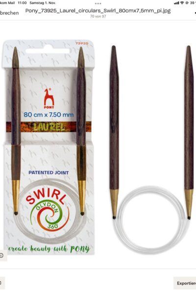 Laurel Rundstricknadel 7,5