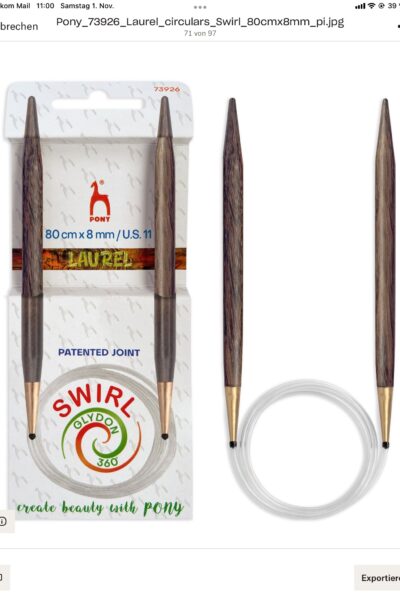 Laurel Rundstricknadel 8,0