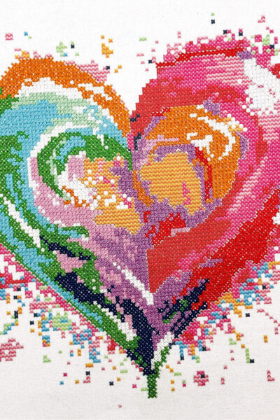 cross-stitch kit - SPRINKLES (HEART)